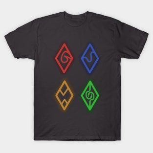 Elemental Runes (Bright) T-Shirt